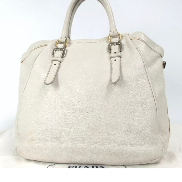 Authentic Prada Saffiano leather satchel two way - Picture 3 of 8